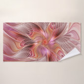 Abstracte Butterfly Colorful Fantasy Fractal Art Badhanddoek (Badhanddoek)