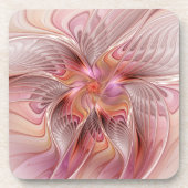 Abstracte Butterfly Colorful Fantasy Fractal Art Bier Onderzetter (Voorkant)