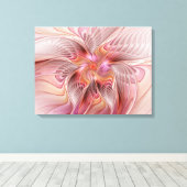 Abstracte Butterfly Colorful Fantasy Fractal Art Canvas Afdruk (Insitu (Houten vloer))