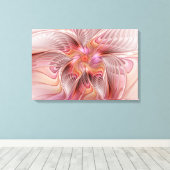 Abstracte Butterfly Colorful Fantasy Fractal Art Canvas Afdruk (Insitu (Houten vloer))