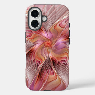 Abstracte Butterfly Colorful Fantasy Fractal Art iPhone 16 Hoesje