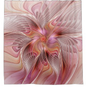 Abstracte Butterfly Colorful Fantasy Fractal Art Douchegordijn (Voorkant)