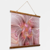 Abstracte Butterfly Colorful Fantasy Fractal Art Hangend Wandkleed (Gebogen)