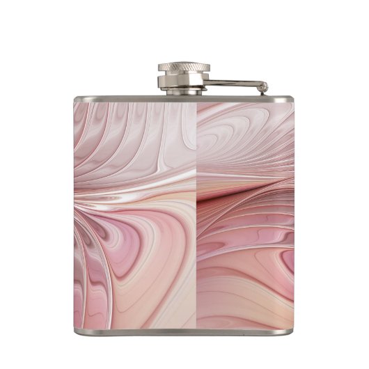 Abstracte Butterfly Colorful Fantasy Fractal Art Heupfles (Achterkant)