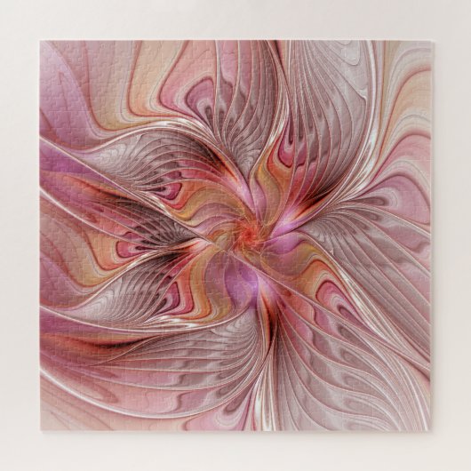 Abstracte Butterfly Colorful Fantasy Fractal Art Legpuzzel (Horizontaal)