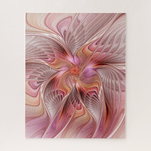 Abstracte Butterfly Colorful Fantasy Fractal Art Legpuzzel (Verticaal)