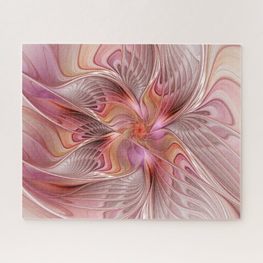 Abstracte Butterfly Colorful Fantasy Fractal Art Legpuzzel (Horizontaal)