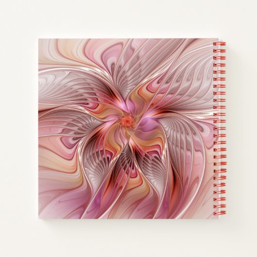 Abstracte Butterfly Colorful Fantasy Fractal Art Notitieboek (Achterkant)