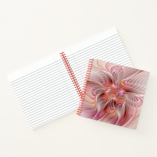 Abstracte Butterfly Colorful Fantasy Fractal Art Notitieboek (Binnen)
