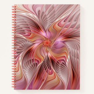Abstracte Butterfly Colorful Fantasy Fractal Art Notitieboek