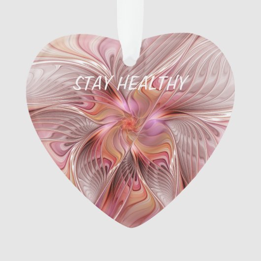 Abstracte Butterfly Colorful Fantasy Fractal Art Ornament (voorkant)