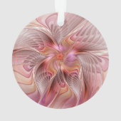 Abstracte Butterfly Colorful Fantasy Fractal Art Ornament (achterkant)