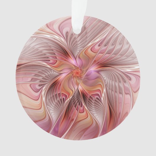Abstracte Butterfly Colorful Fantasy Fractal Art Ornament (voorkant)