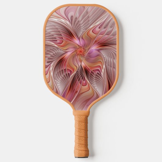 Abstracte Butterfly Colorful Fantasy Fractal Art Pickleball Paddle (Voorkant)