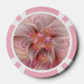 Abstracte Butterfly Colorful Fantasy Fractal Art Poker Chips (Achterkant)