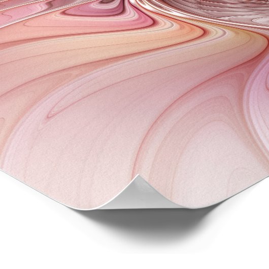 Abstracte Butterfly Colorful Fantasy Fractal Art Poster (Hoek)