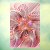 Abstracte Butterfly Colorful Fantasy Fractal Art Raamsticker (Vel 3)