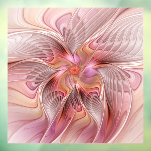 Abstracte Butterfly Colorful Fantasy Fractal Art Raamsticker (Vel 3)