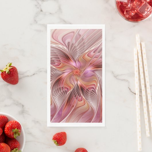 Abstracte Butterfly Colorful Fantasy Fractal Art Servet (Insitu)