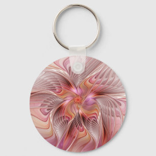 Abstracte Butterfly Colorful Fantasy Fractal Art Sleutelhanger
