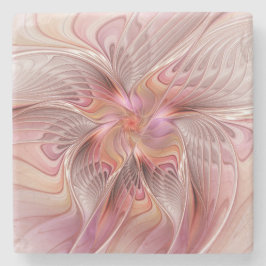 Abstracte Butterfly Colorful Fantasy Fractal Art Stenen Onderzetter