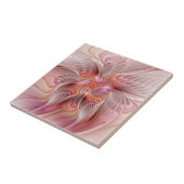 Abstracte Butterfly Colorful Fantasy Fractal Art Tegeltje (Zijkant)