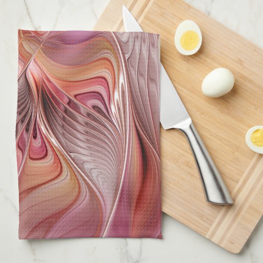 Abstracte Butterfly Colorful Fantasy Fractal Art Theedoek (Quarter Fold)