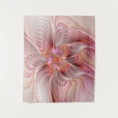 Abstracte Butterfly Colorful Fantasy Fractal Art Wandkleed (Voorkant)