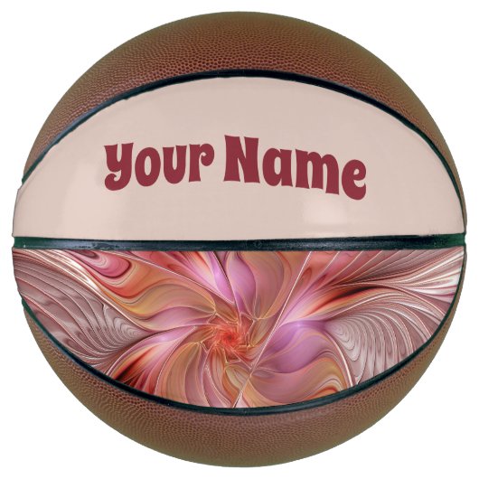 Abstracte Butterfly Colorful Fantasy Fractal Name Basketbal (Voorkant)