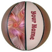 Abstracte Butterfly Colorful Fantasy Fractal Name Basketbal (Verticaal)