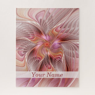 Abstracte Butterfly Colorful Fantasy Fractal Name Legpuzzel