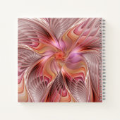 Abstracte Butterfly Colorful Fantasy Fractal Name Notitieboek (Achterkant)