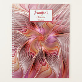 Abstracte Butterfly Colorful Fantasy Fractal Name Planner