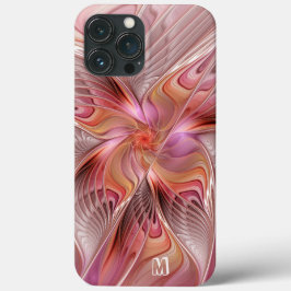 Abstracte Butterfly Colorful Fractal Art Monogram Case-Mate iPhone Case