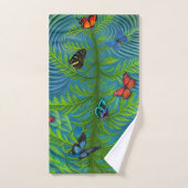 Abstracte Butterfly Dream Garden Bad Handdoek (Handdoek)