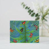 Abstracte Butterfly Dream Garden Briefkaart (Staand voorkant)