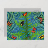 Abstracte Butterfly Dream Garden Briefkaart (Voorkant / Achterkant)