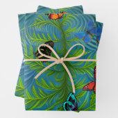 Abstracte Butterfly Dream Garden Inpakpapier Vel (In situ)