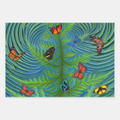 Abstracte Butterfly Dream Garden Inpakpapier Vel (Voorkant)