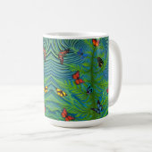 Abstracte Butterfly Dream Garden Koffiemok (Voorkant rechts)