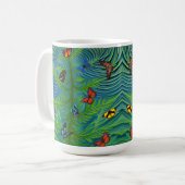 Abstracte Butterfly Dream Garden Koffiemok (Voorkant links)