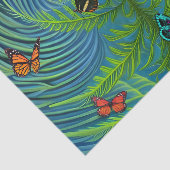 Abstracte Butterfly Dream Garden Tissuepapier (Detail)