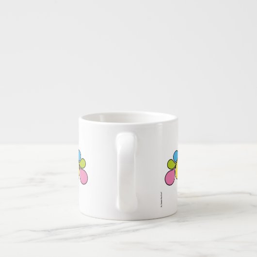  Abstracte Butterfly Espresso Cup Kop (Achterkant)