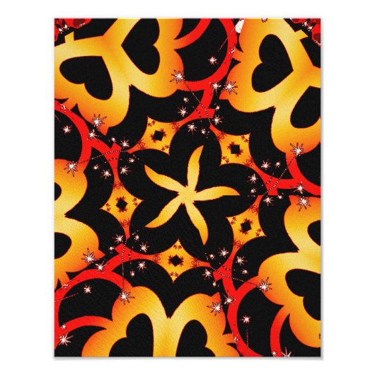 Abstracte Butterfly heARTs Foto Foto Afdruk (Voorkant)