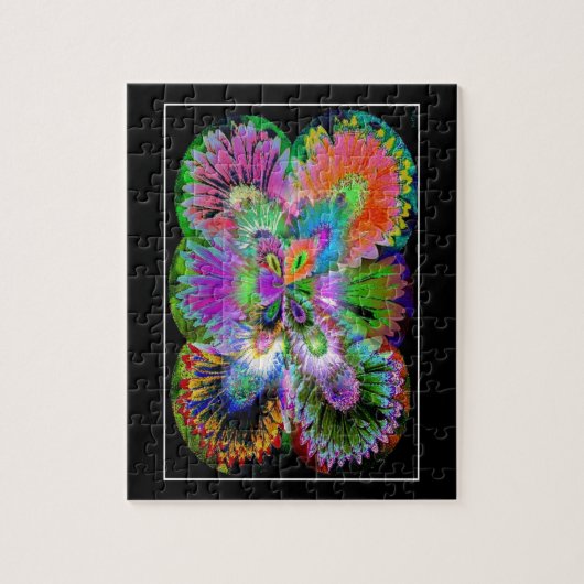 Abstracte Butterfly Puzzle Legpuzzel (Verticaal)