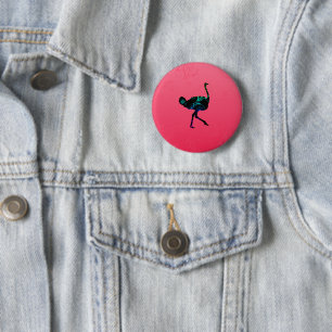 Abstracte Button Ostrich