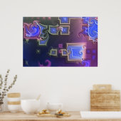 Abstracte c008 poster (Keuken)