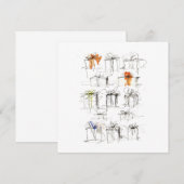Abstracte cadeau dozen patroon kaart (Voorkant / Achterkant)