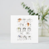 Abstracte cadeau dozen patroon kaart (Staand voorkant)