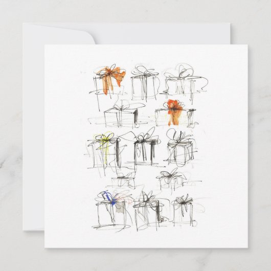 Abstracte cadeau dozen patroon kaart (Voorkant)